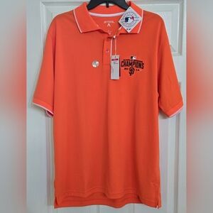 San Francisco Giants World Series Champions 2014 Antigua Polo Men’s Large NEW
